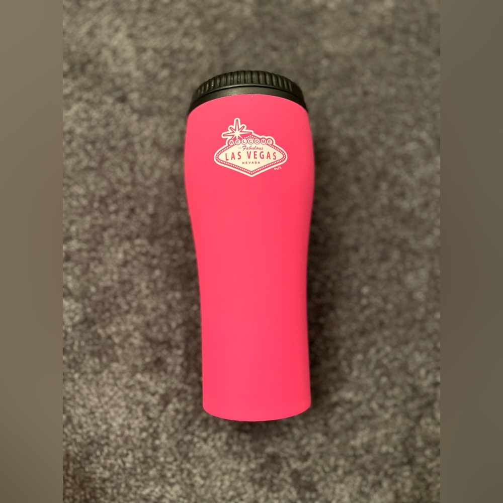 NEW Matte Pink Las Vegas Travel Mug